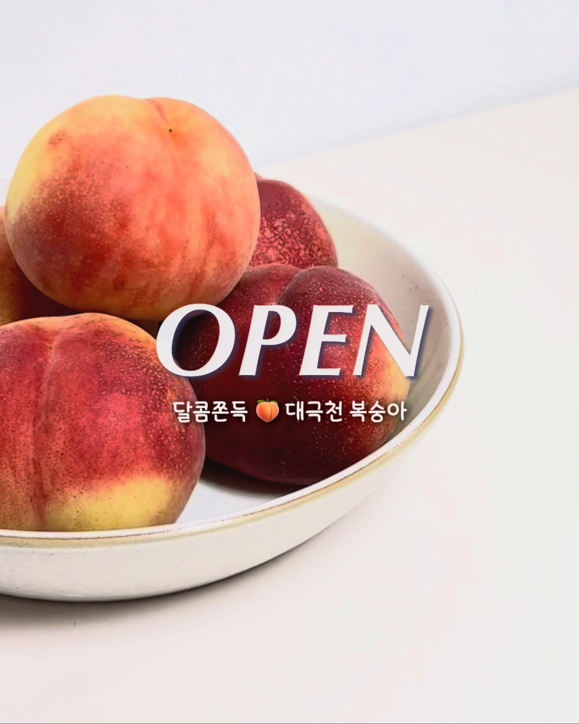 도시농장 대극천 복숭아