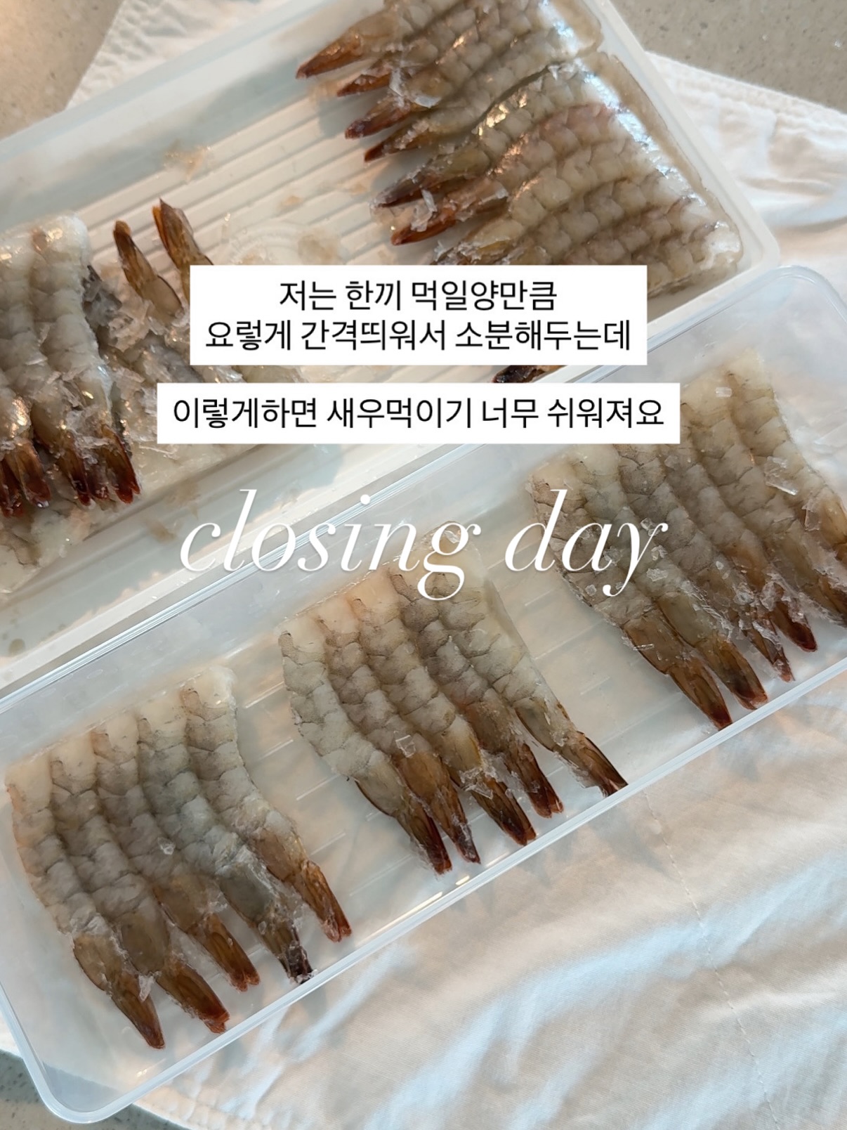 무항생제 NON-GMO 새우