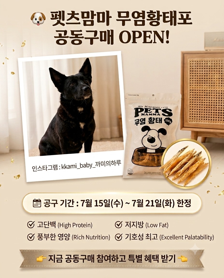 펫츠맘마 무염황태포 공동구매